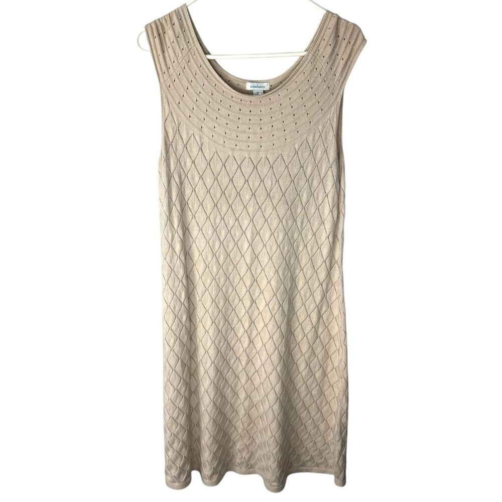 Sundance Beige Sleeveless Midi Dress